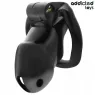 Cage de chasteté Midnight Cell ADDICTED TOYS LOCKED taille M avec serrure et bagues ajustables