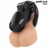 Verschließbarer Keuschheitskäfig Addicted Toys Locked MINDNIGHT Größe S Gesamtansicht