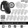 Jaula de castidad cerrable Addicted Toys Locked MINDNIGHT talla S vista general" }, { "fr": "Cage de chasteté Addicted Toys Lock