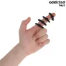 Lote de 4 anillos de pene de silicona Addicted Toys, niveles de presión 33-44mm, para erección firme