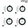 Lot de 4 anneaux de pénis en silicone médical Addicted Toys, tailles 33-44mm pour pression ajustable
