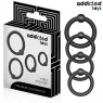 Set di 4 anelli penieni in silicone Addicted Toys, livelli di pressione 33-44mm, per piacere prolungato