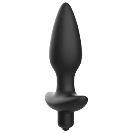 ADDICTED TOYS plug anale vibrante nero silicone medicale massaggiatore prostata vista frontale