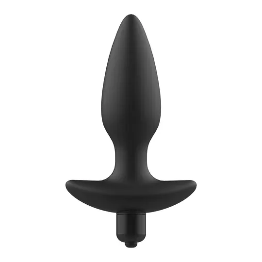 ADDICTED TOYS plug anale vibrante nero silicone medicale massaggiatore prostata vista frontale