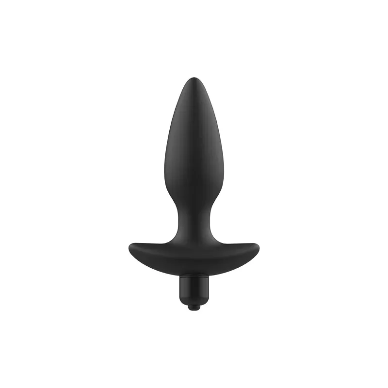 ADDICTED TOYS schwarzer Silikon Vibrations-Plug Prostata-Massager Vorderansicht