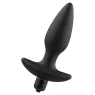 ADDICTED TOYS plug anale vibrante nero silicone medicale massaggiatore prostata vista frontale