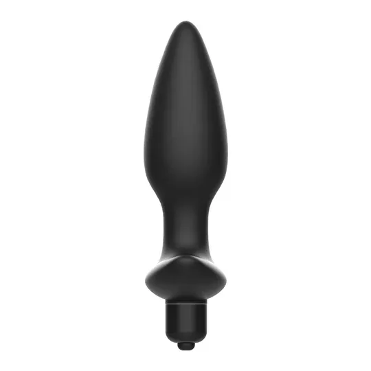 ADDICTED TOYS plug anal vibrant noir en silicone médical pour massage prostate vue avant