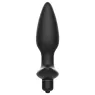 ADDICTED TOYS plug anale vibrante nero silicone medicale massaggiatore prostata vista frontale