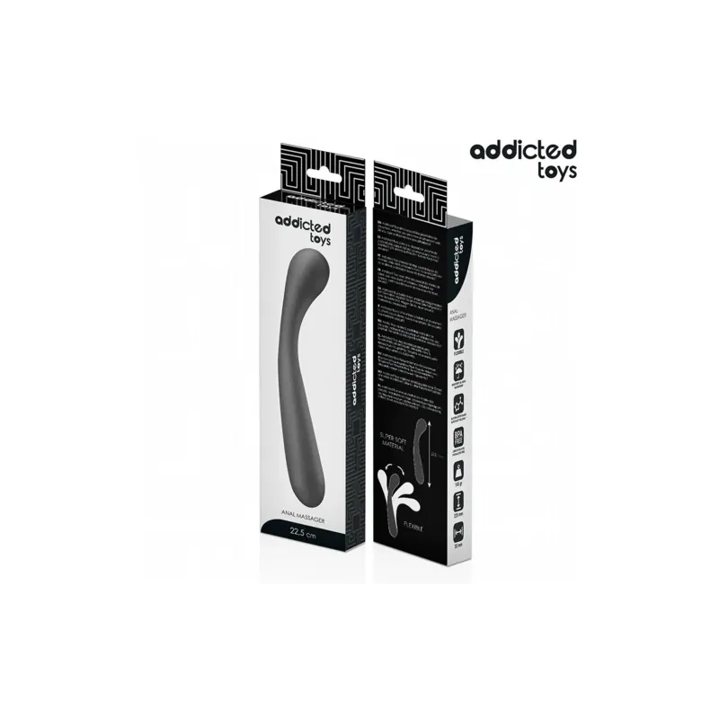 Masajeador anal progresivo Addicted Toys de silicona médica 22,5 cm - grosor progresivo para estimulación profunda