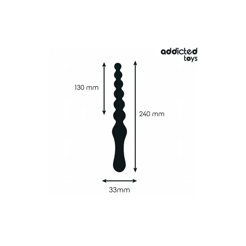 ADDICTED TOYS Progressiver Analmassagegerät 24 cm aus medizinischem Silikon – Produktübersicht