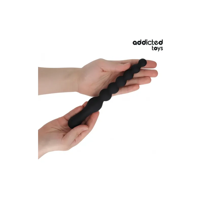 ADDICTED TOYS Massaggiatore anale progressivo 24 cm in silicone medicale – vista d'insieme