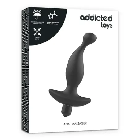 Addicted Toys vibrating anal massager in medical silicone - full view