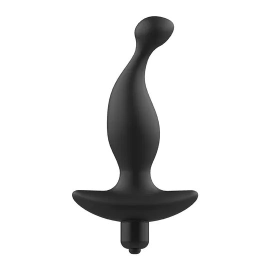 Masajeador anal vibrante Addicted Toys en silicona médica - vista general" }, { "fr": "Masseur anal Addicted Toys - angle de côt
