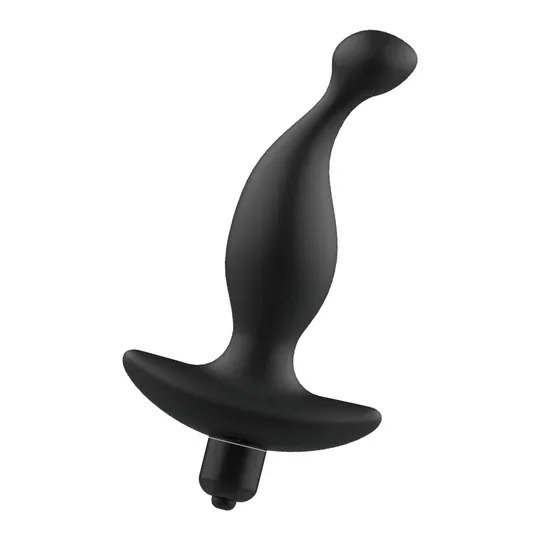 Masajeador anal vibrante Addicted Toys en silicona médica - vista general" }, { "fr": "Masseur anal Addicted Toys - angle de côt