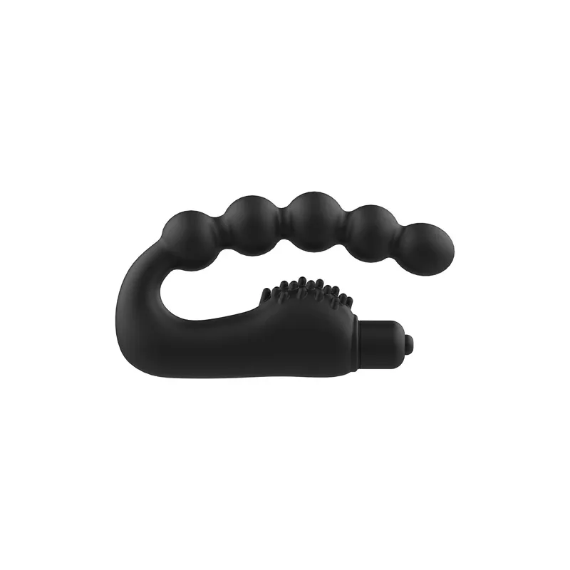 Masseur anal vibrant Addicted Toys silicone noir pour prostate - taille compacte