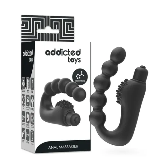 Masajeador prostático vibrante Addicted Toys silicona negra compacto" } }, { "image_id": 1962, "alt_texts": { "fr": "Masseur pro
