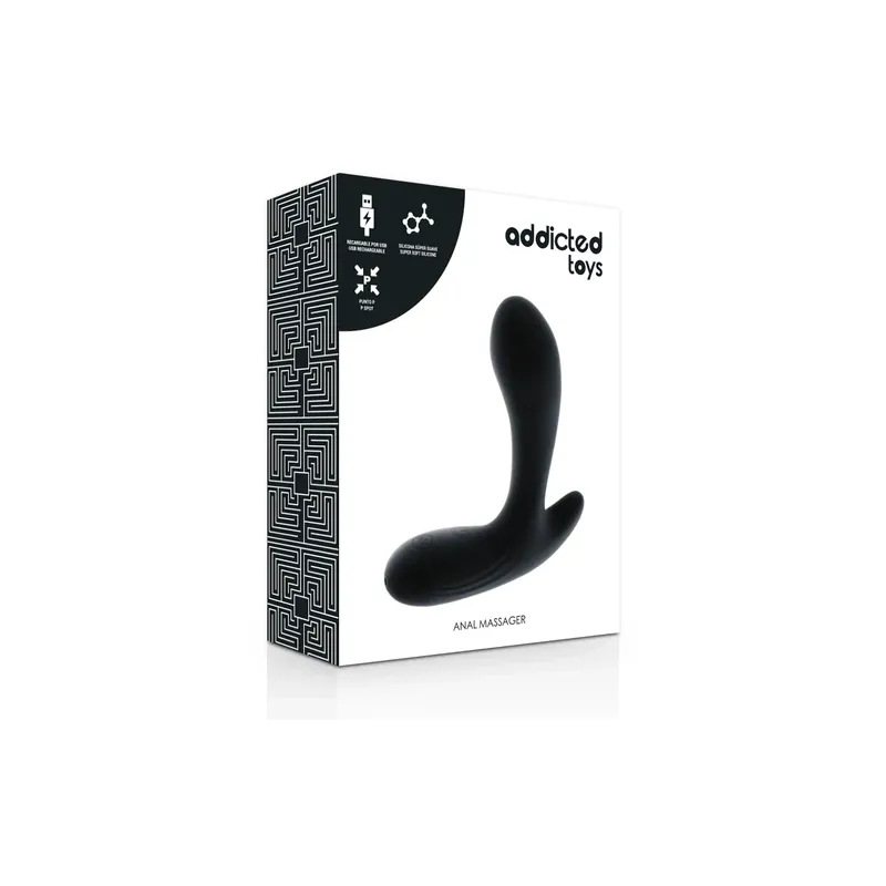 Masajeador anal vibrador Addicted Toys negro recargable USB 30 funciones silicona" }, { "id_image": 1968, "fr": "Vue arrière du 