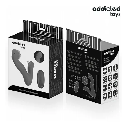 Masajeador prostático oscilante Addicted Toys de silicona morada con mando a distancia modo pulsación recargable" }, { "fr": "Vu