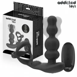 Masajeador prostático rotatorio Addicted Toys de silicona médica negra con mando a distancia" } }, { "id_image": 1980, "alt": { 