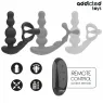 Masseur de prostate rotatif Addicted Toys en silicone médical noir avec télécommande