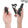 Addicted Toys rotating prostate massager black medical silicone with remote control – D-244706