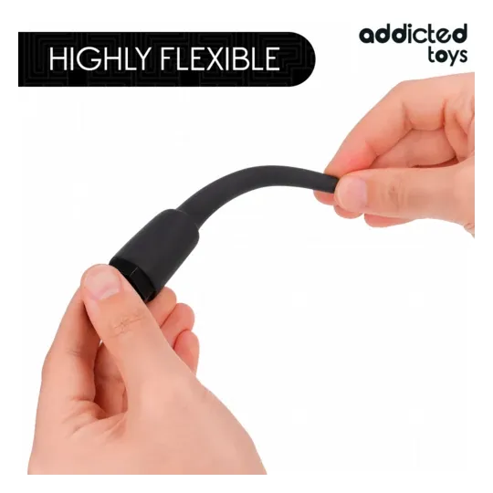 Addicted Toys nettoyant anal silicone doux avec adaptateur universel pour douche, hygiène intime homme, longueur 148mm