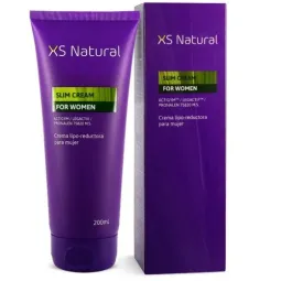 Crema snellente naturale 500 COSMETICS XS 200 ml al burro di karité e principi liporiduttori, confezione bianca