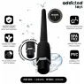 Addicted Toys soft silicone anal douche with universal adapter for shower, intimate hygiene, 148mm length