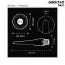 Addicted Toys doccia anale in silicone morbido con adattatore universale per doccia, igiene intima, lunghezza 148mm