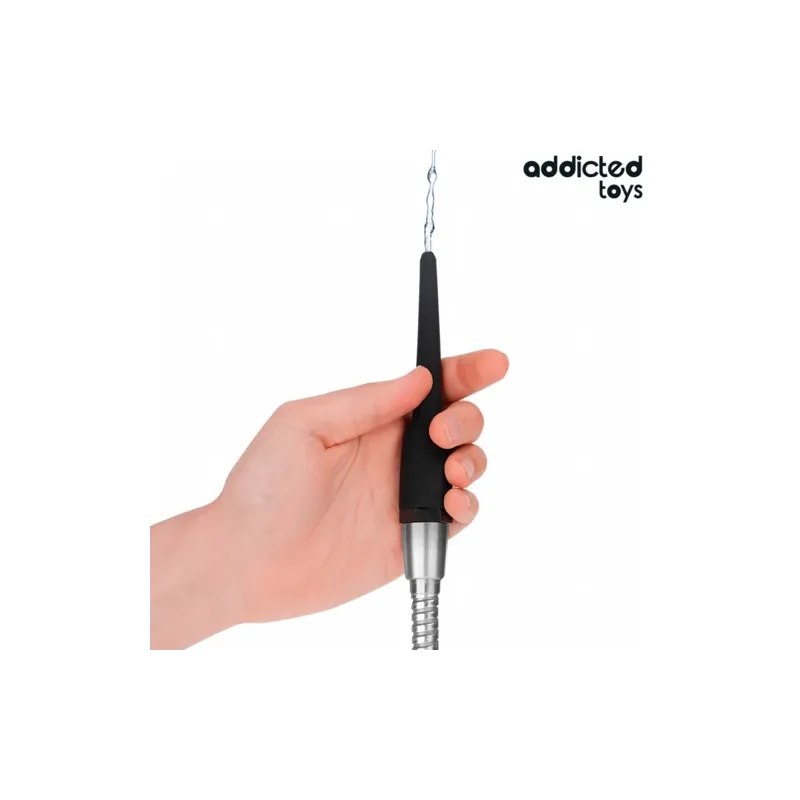 Addicted Toys nettoyant anal silicone doux avec adaptateur universel pour douche, hygiène intime homme, longueur 148mm