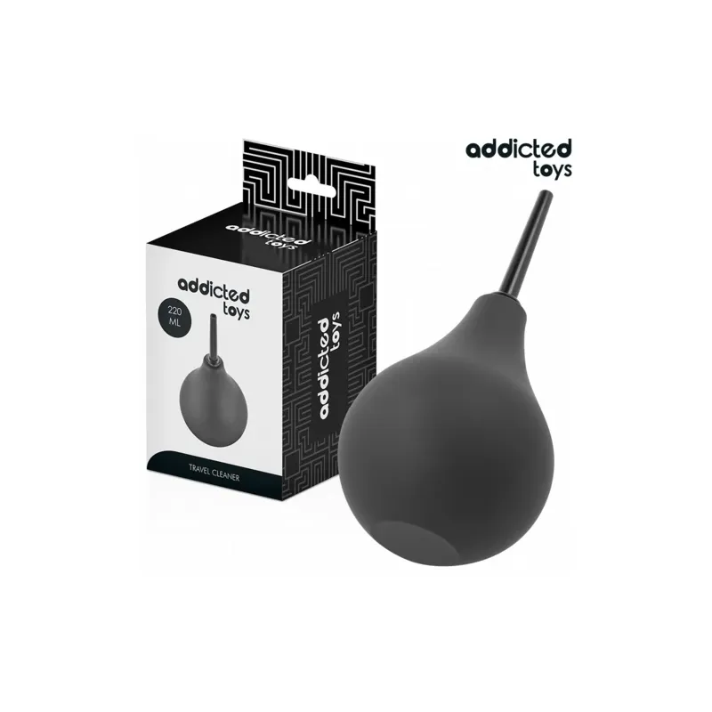 Travel anal douche 220 ml Addicted Toys overview ergonomic bulb