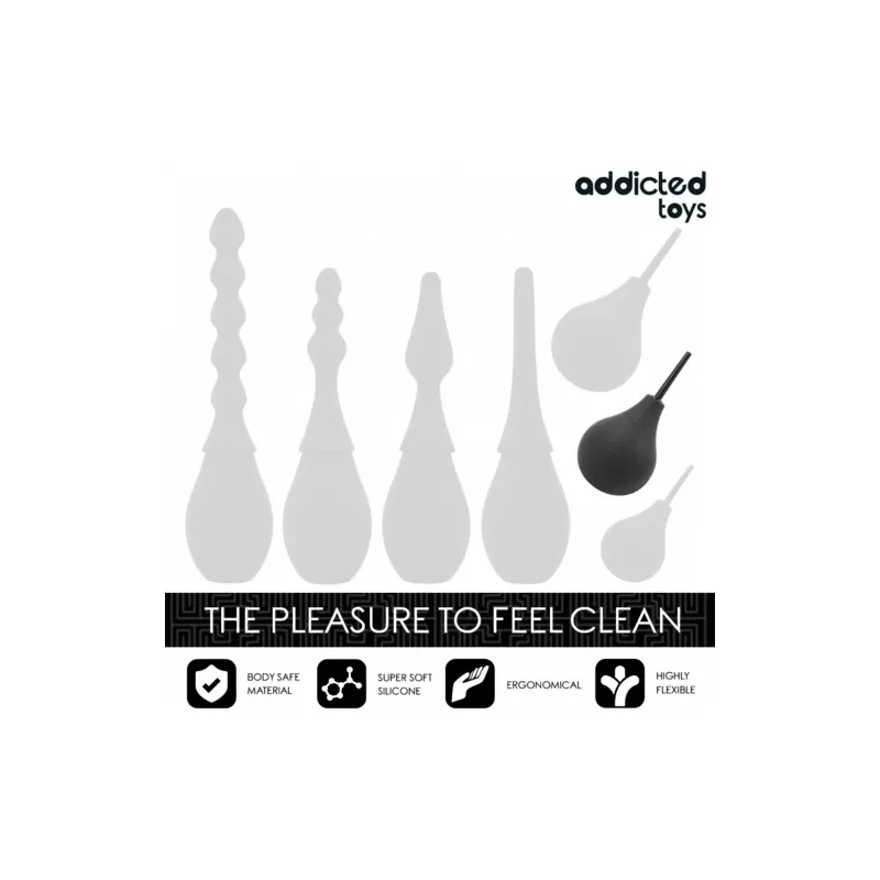 Travel anal cleanser Addicted Toys 160ml flexible bulb front view