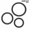 Set di 3 anelli penieni in silicone Addicted Toys - set completo con tre misure 60 50 41 mm