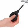 Addicted Toys pulitore anale Travel Size 90 ml in silicone trasparente, vista frontale - pera anale compatta per igiene