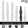 Addicted Toys doccia anale con adattatore universale, silicone nero, modello 2 - vista principale