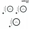 Set di 3 anelli penieni in silicone Addicted Toys - set completo con tre misure 60 50 41 mm