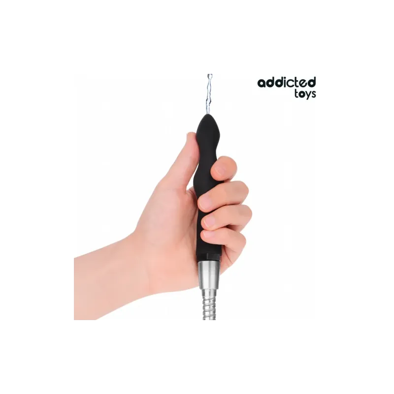 Limpiador anal Addicted Toys modelo 3 de silicona ultra suave con adaptador universal para higiene íntima