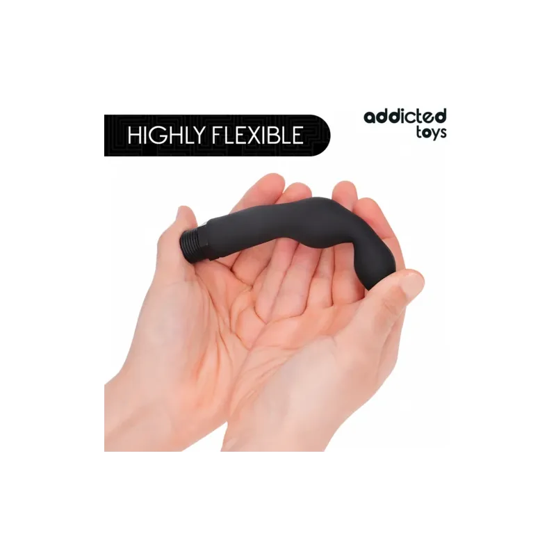 Doccia anale Addicted Toys modello 3 in silicone ultra-morbido con adattatore universale per igiene intima