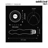 Doccia anale Addicted Toys modello 3 in silicone ultra-morbido con adattatore universale per igiene intima