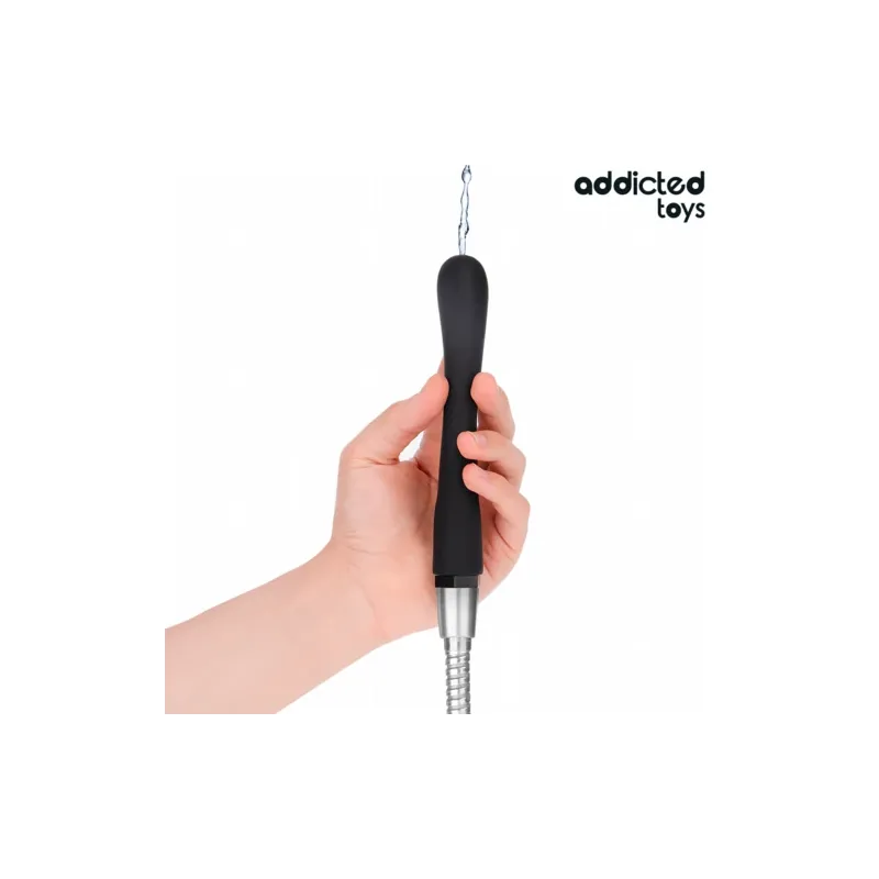 Addicted Toys Analdusche weiß mit Universaladapter, flexible PVC-Silikon