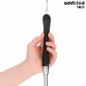 Douchette anale Addicted Toys blanche avec adaptateur universel et flexible PVC silicone