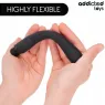 Doccia anale Addicted Toys bianca con adattatore universale, PVC silicone flessibile
