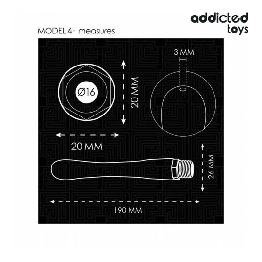 Addicted Toys Analdusche weiß mit Universaladapter, flexible PVC-Silikon