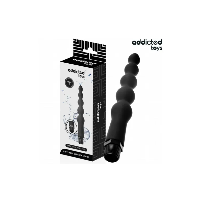 Doccia anale Addicted Toys in silicone e PVC con adattatore universale per doccia, modello 5 – igiene intima
