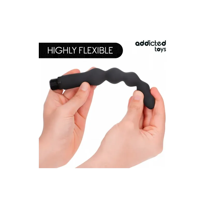 Analdusche Addicted Toys aus Silikon und PVC mit Universal-Duschadapter, Modell 5 – Intimhygiene