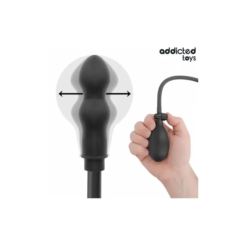 Plug anal inflable de silicona Addicted Toys - negro - tamaño ajustable para estimulación anal cómoda" }, "2058": { "fr": "Vue l