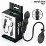 Plug anale gonfiabile in silicone Addicted Toys - nero - dimensione regolabile per stimolazione anale confortevole