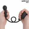 Plug anal gonflable en silicone Addicted Toys - noir - taille ajustable pour stimulation anale confortable