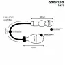Plug anal gonflable en silicone Addicted Toys - noir - taille ajustable pour stimulation anale confortable