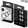 Lot de 3 anneaux péniens en silicone Addicted Toys - ensemble complet avec trois tailles 60 50 41 mm